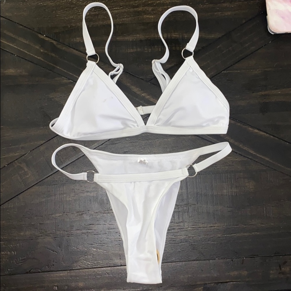 white bikini
